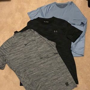 Nike, under armor and old navy athletic tees